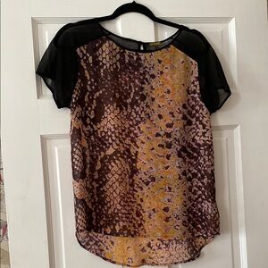 Rebecca Minkoff Silk Semi Sheer Blouse. Sz. 4